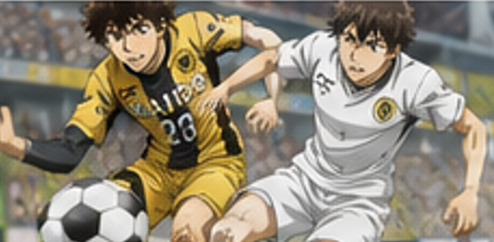 試合中に競り合うエスペリオンの選手