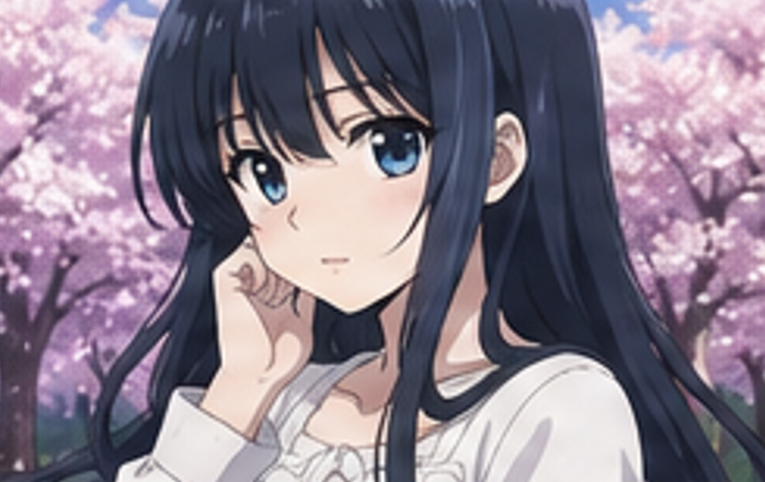 夜桜六美が描かれた公式キービジュアル