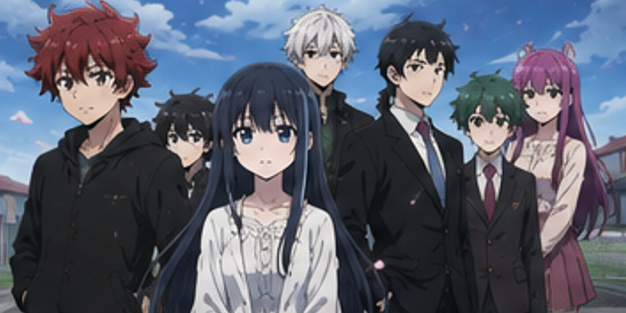 第2期で主要キャラクターが登場するアニメ本編の場面